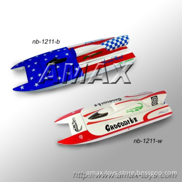 nb-1211-b/w nitro boat - Crocodile with .21 engine and Futaba 2ER radio controller